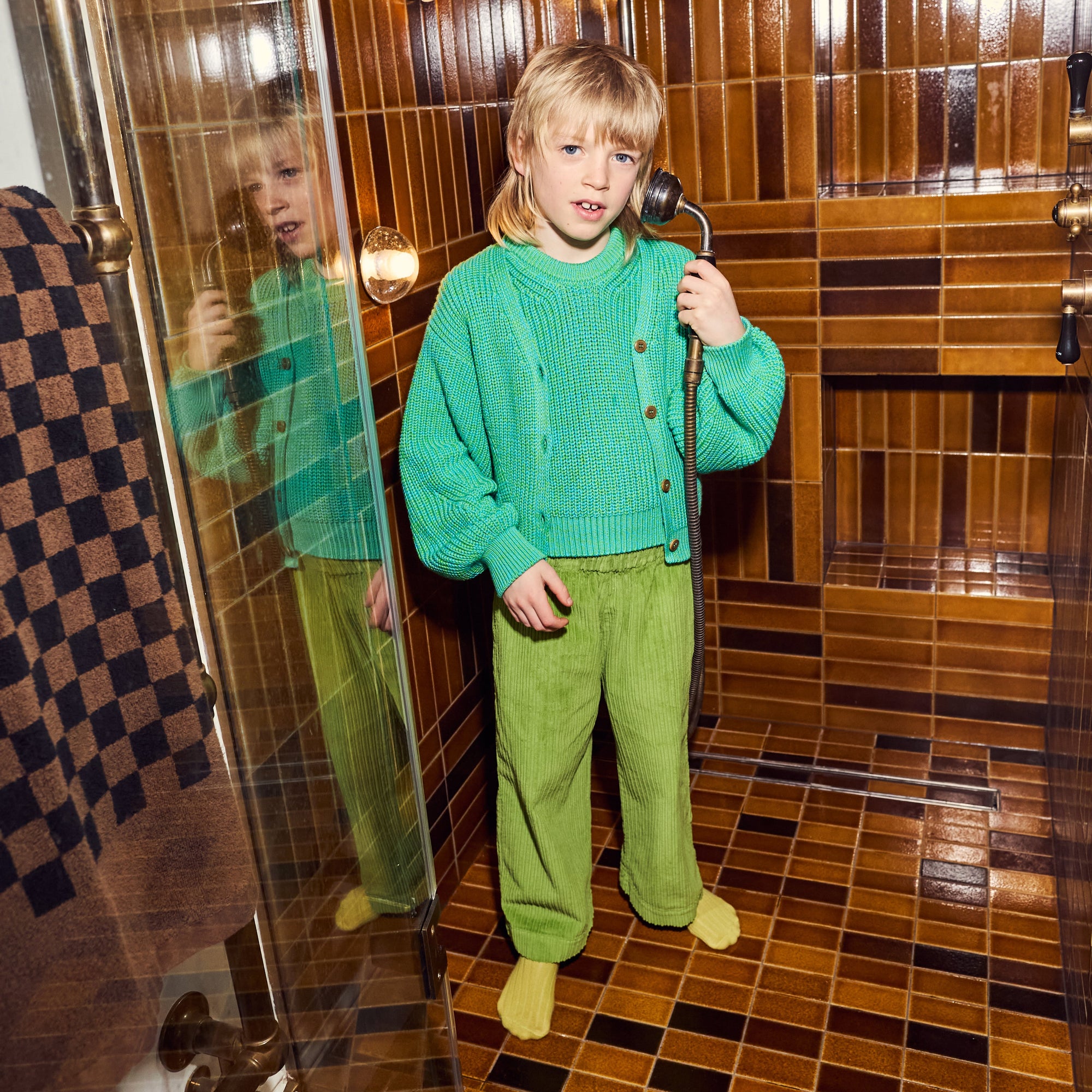 Ever Cotton Corduroy Trousers (Meadow Green)